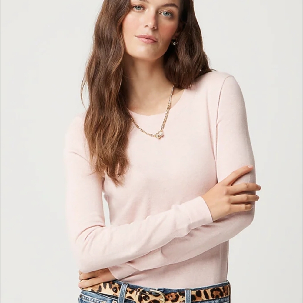 JCrew Blush Pink Teddy Sweater